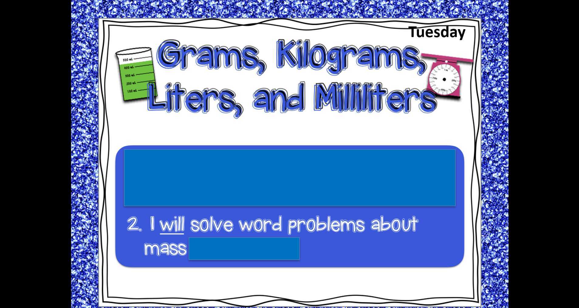 3rd Grade Math Tuesday 3/24