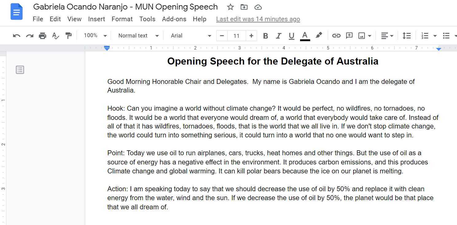 opening speech mun sample