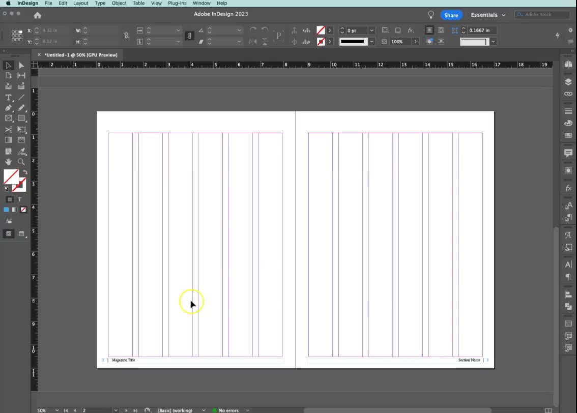 Adobe InDesign Text Threading & Columns