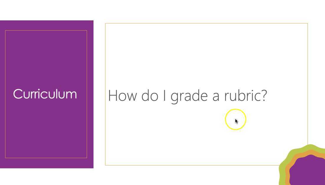 Canvas Grade Rubric