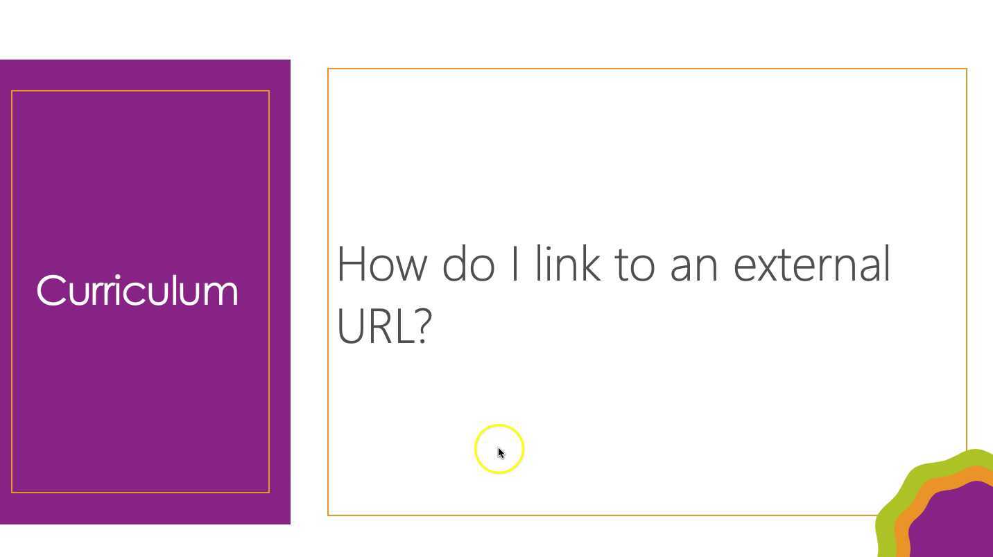 How do I link to an external URL?