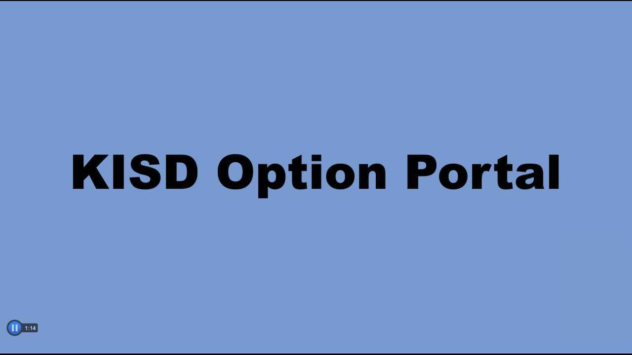 KISD Option Portal