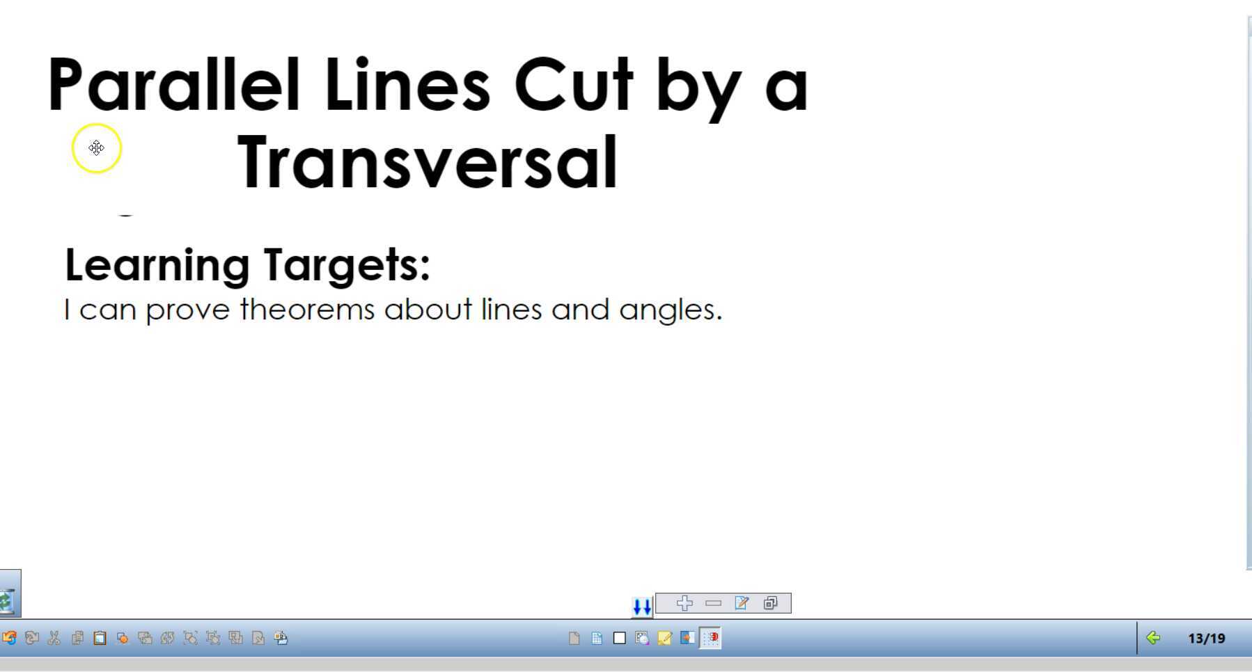 Parallel Lines Cut By A Transversal 9676
