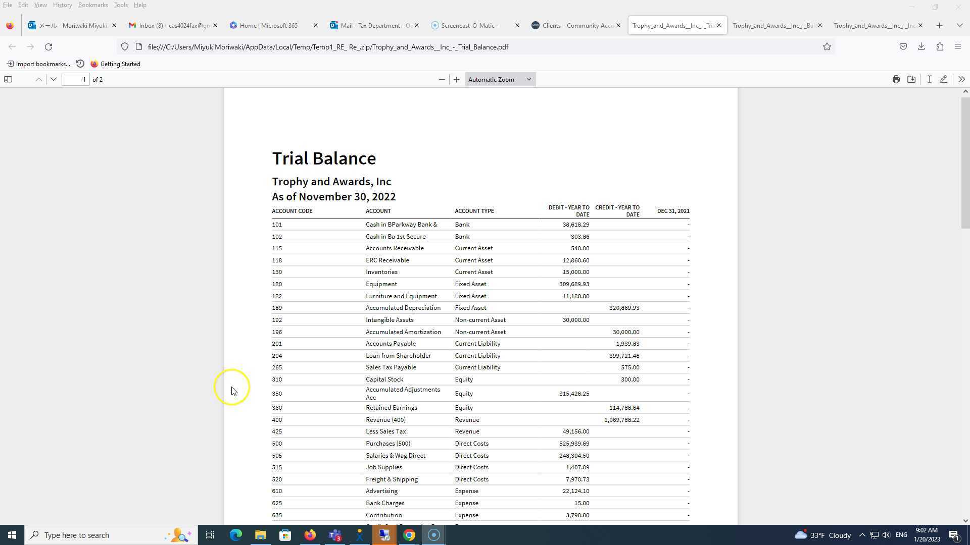 Xero conversion questions 012023