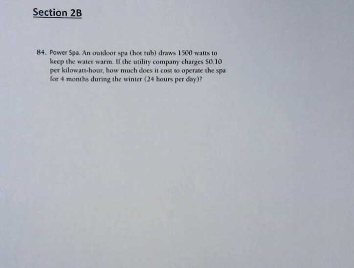 Section 2B #84 unit conversion