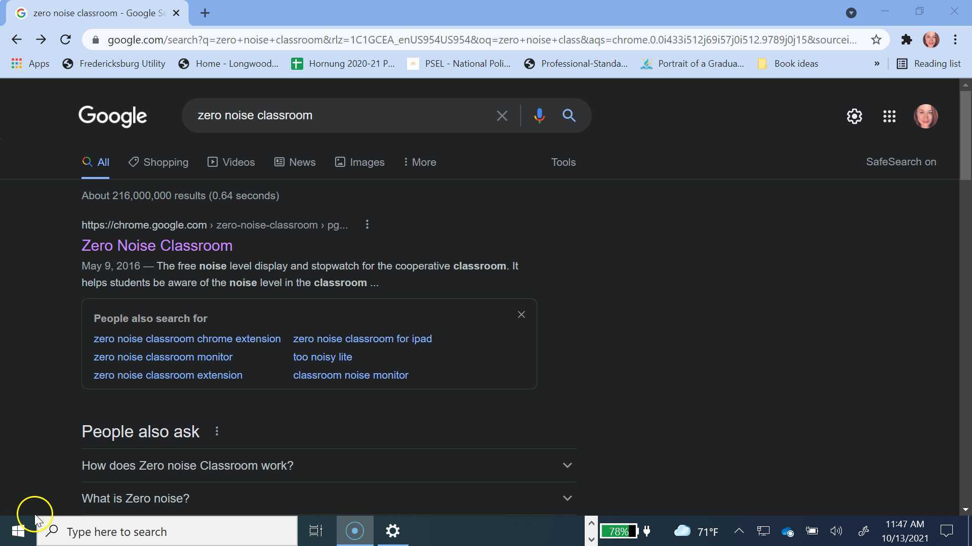 Zero Noise Classroom