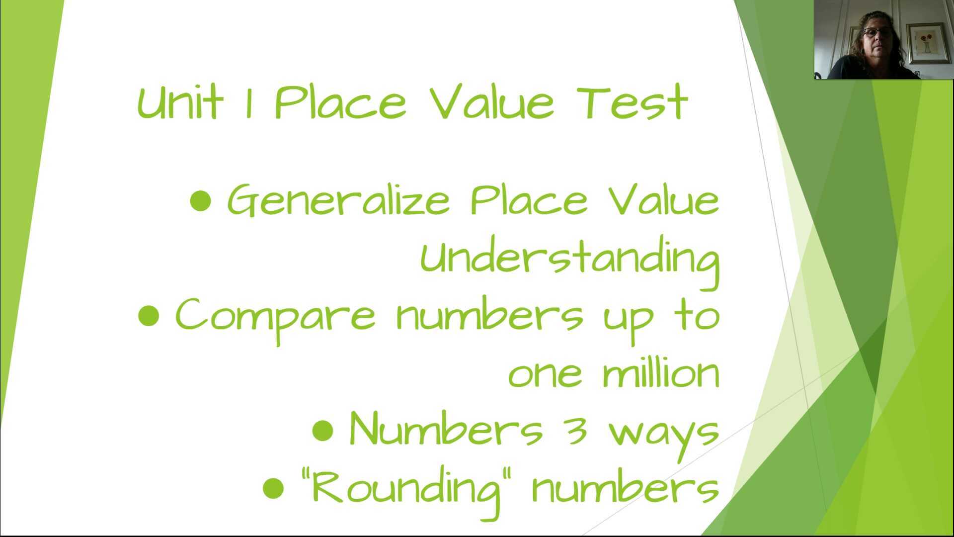 Math Unit 1 Test