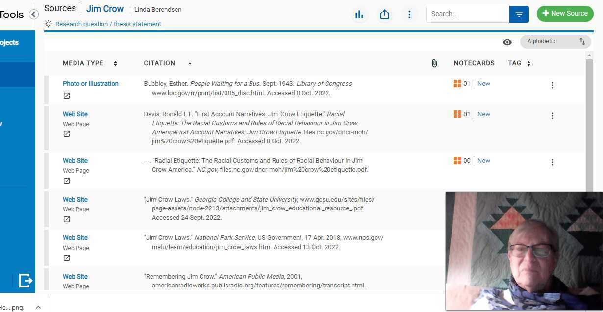 How Noodletools tells you what the intext citation will be