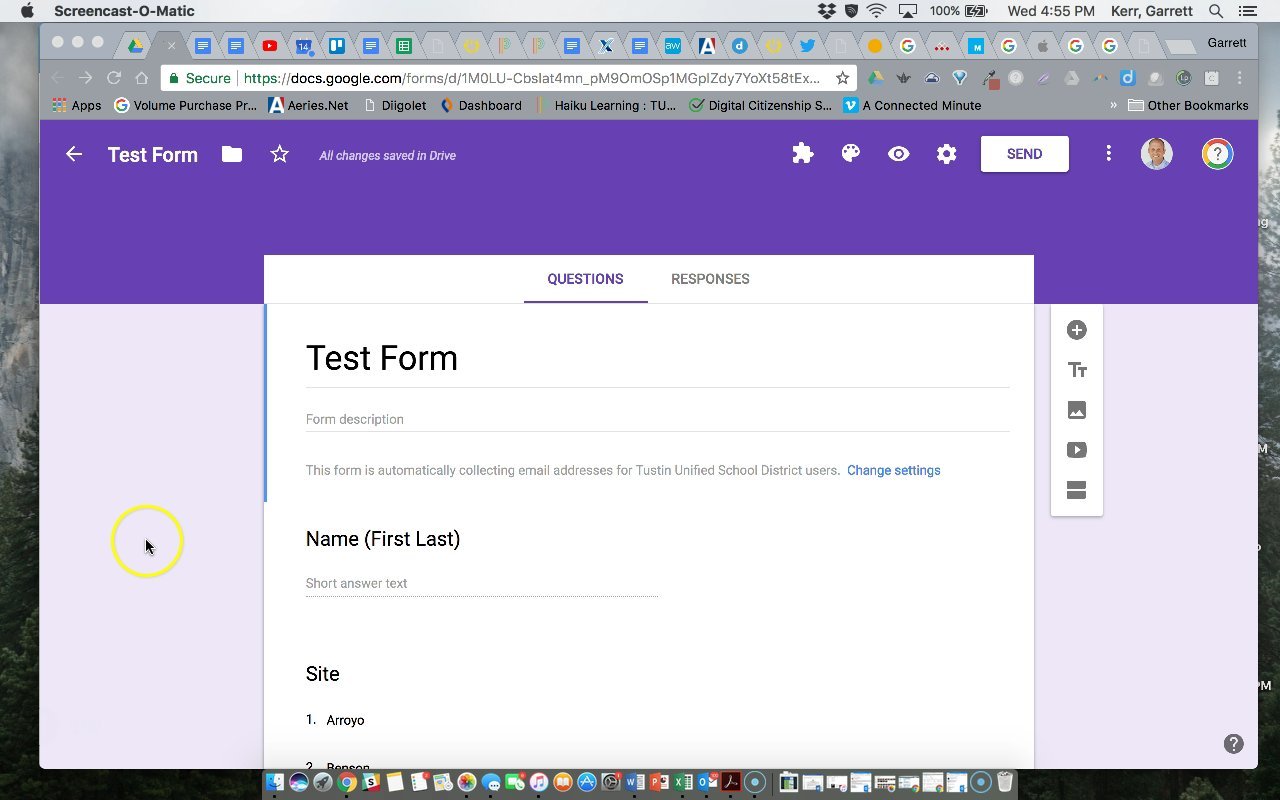 Google Forms - Anonymous