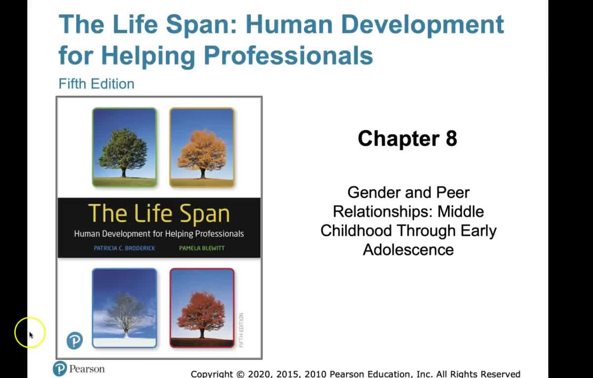 Gender and peer relationships middle childhood to adolescence