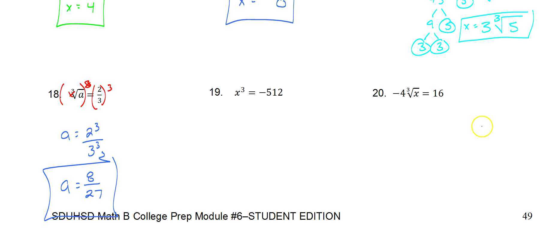 Math B Lesson 6.2E Part 3