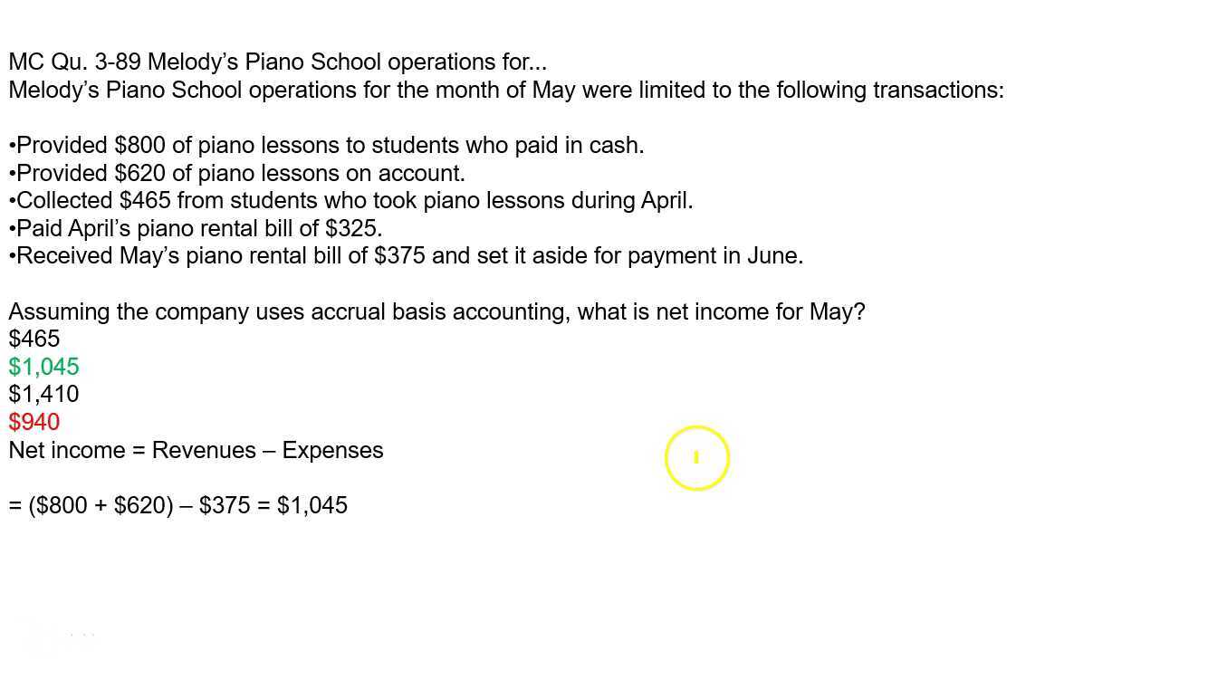 Quiz #3 (ACC101)