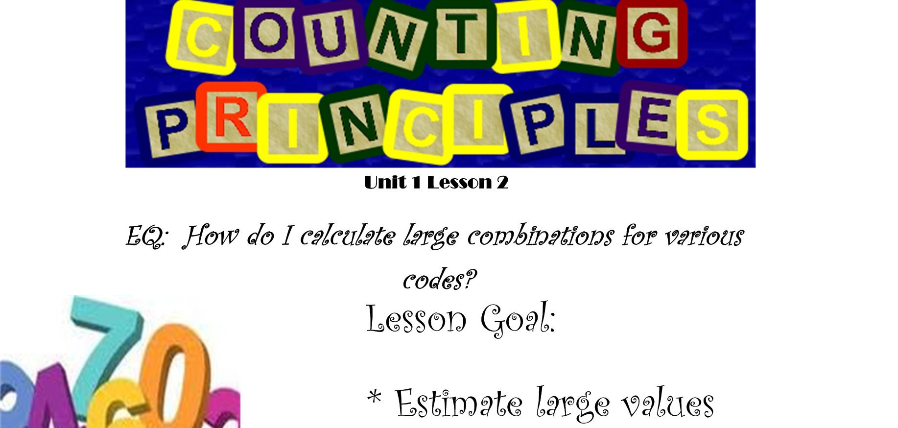 Counting Principle