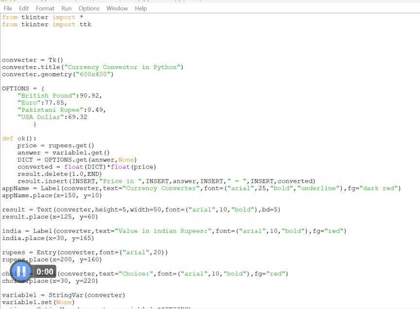Currency Convector in Python-2A