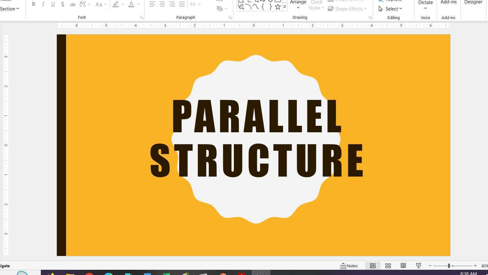 Parallel Structure Lesson Parallel structure lesson