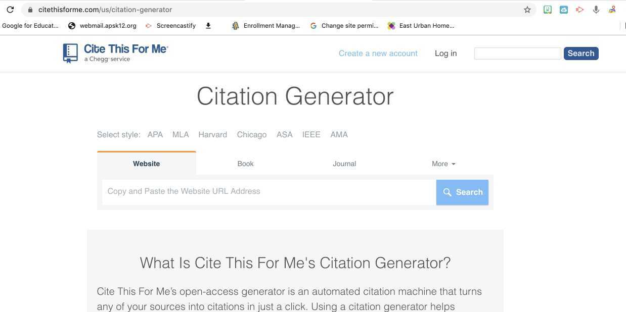 Citation generator