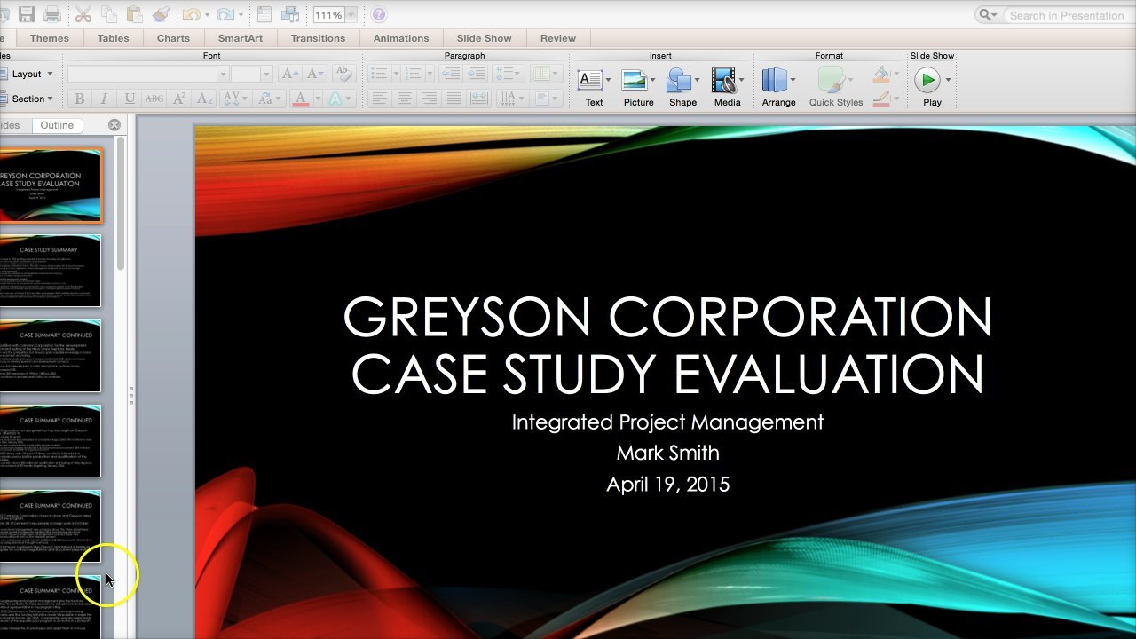 greyson corporation case study solved