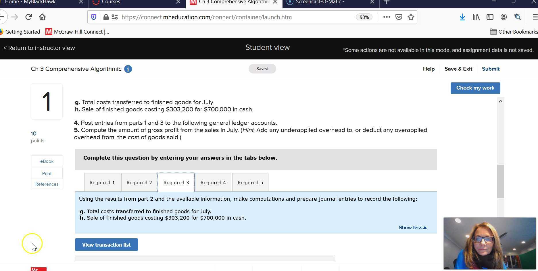 Accounting 102 Chapter 3 Comprehensive Problem Part 2