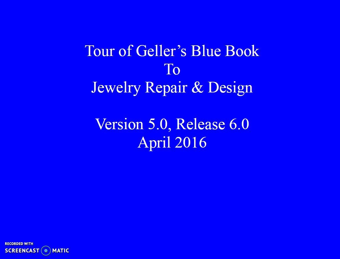 Tour Of Gellers blue Book