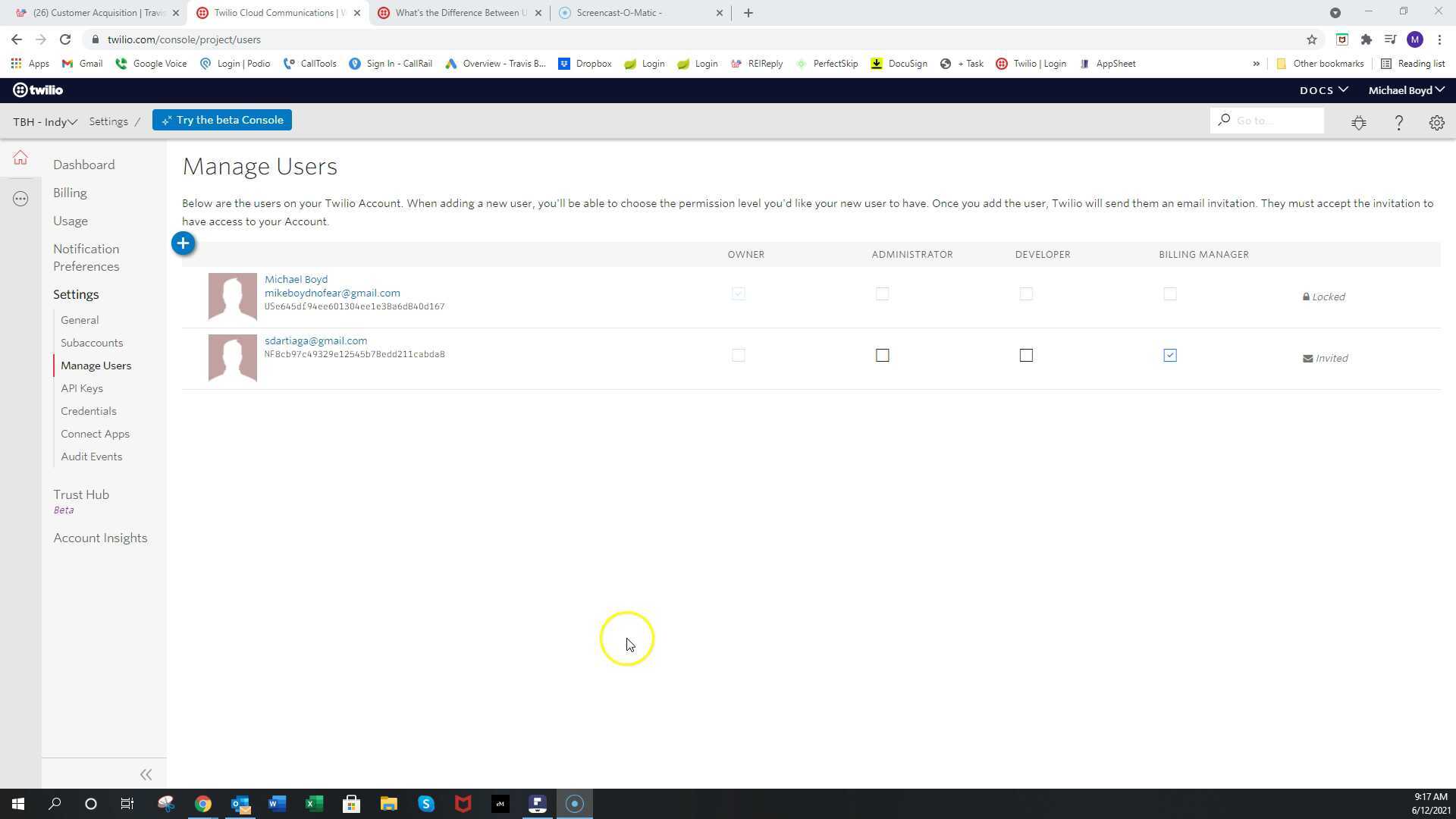 Twilio Task and Gather Product Usage/Billing Per Market - 6-12-21