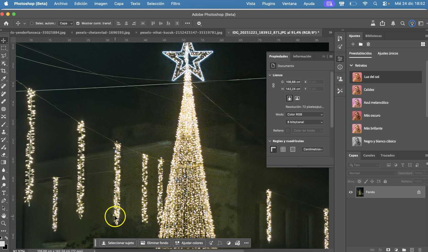 photoshop rugosidad y neblina