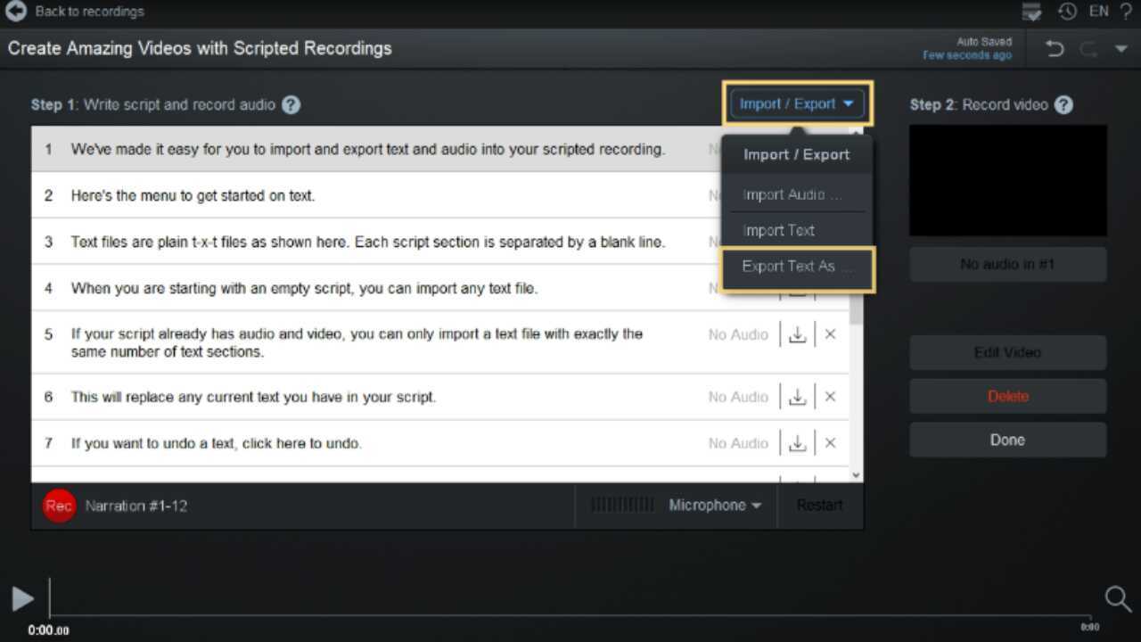 screencast o matic record sound