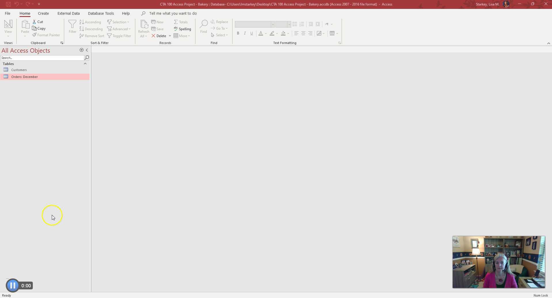 Microsoft Access lab