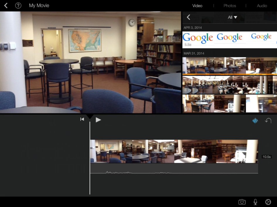 12. iMovie Using Videos with PictureinPicture Effect