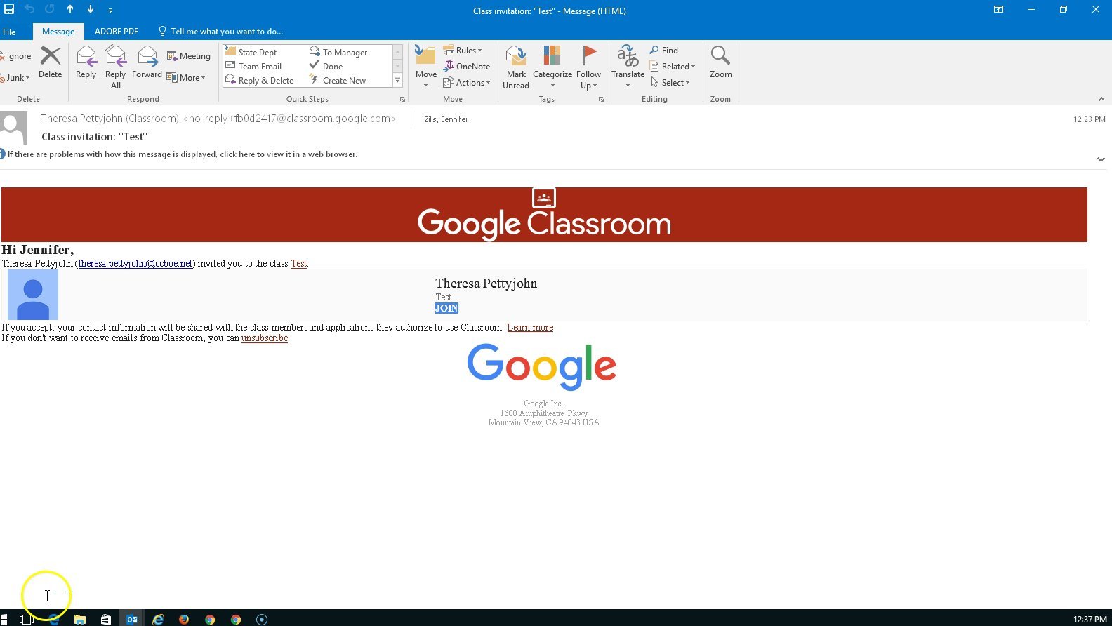 google classroom guardian access
