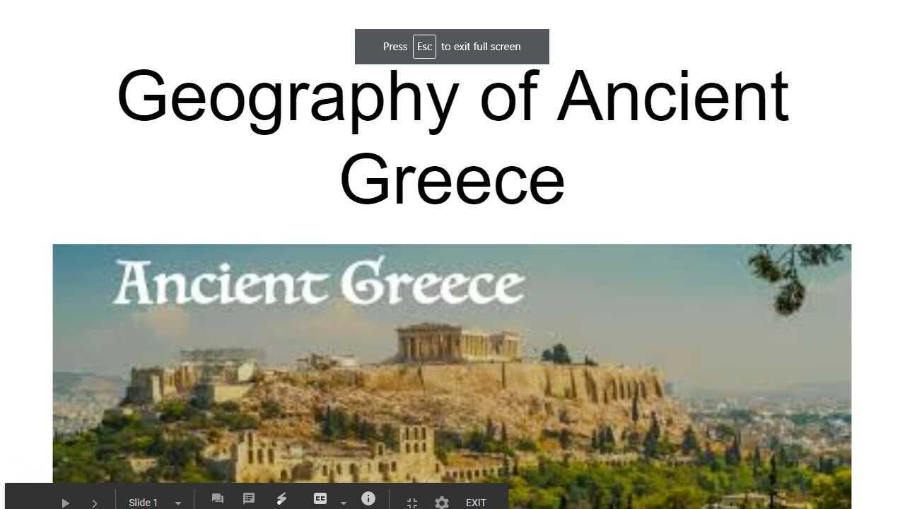 Ancient Greece Geography