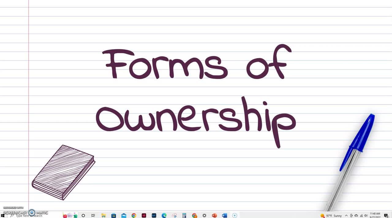 Forms of Ownership