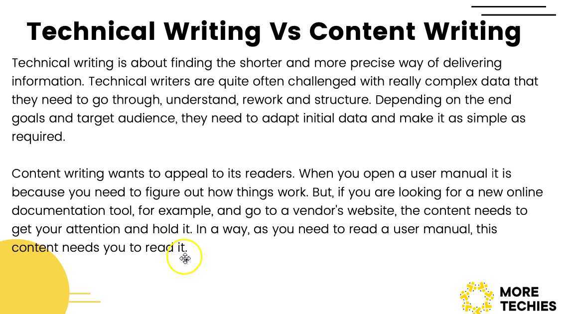 10 Key Differences Content Writing vs Technical Writing Ultimate Guide 2023