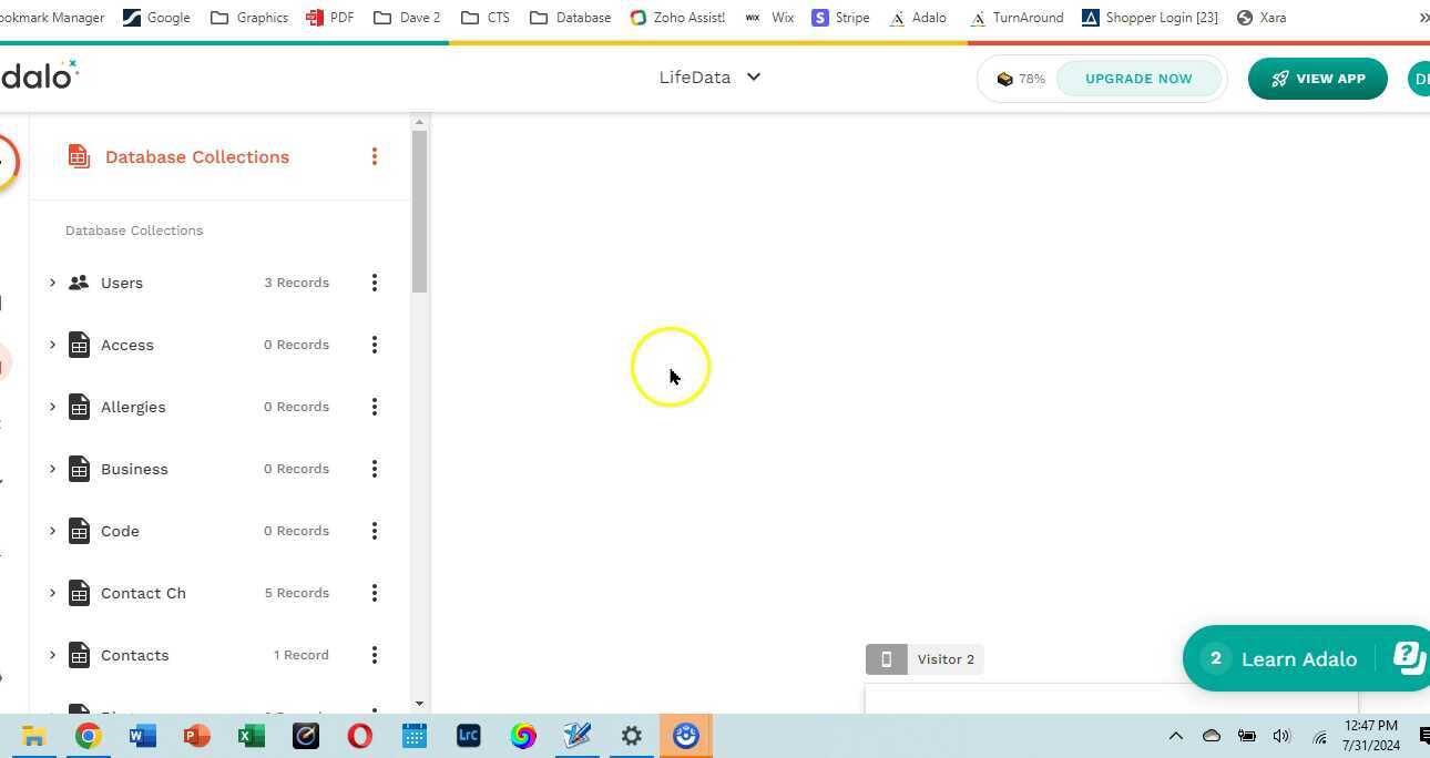 Adalo - Logged In User Only Data Shows