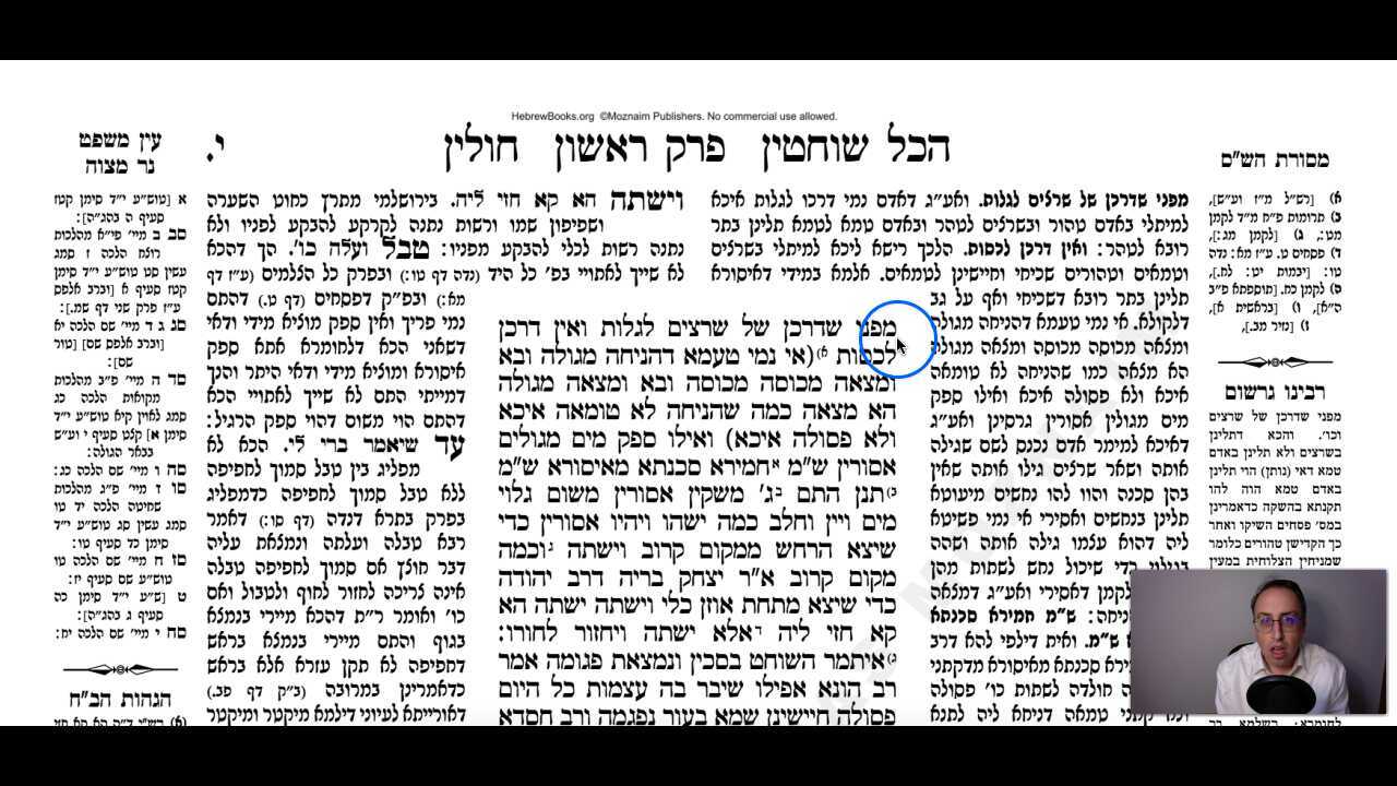 Chullin Daf 10a Daf Yomi Gemara (Talmud) Meseches Chullin Mesechet Chulin Masechet Hullin