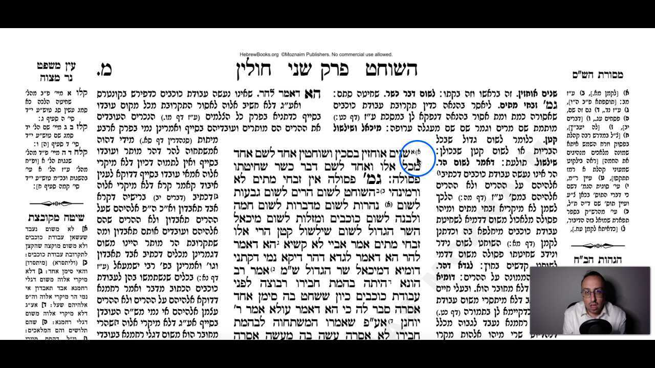 Chullin Daf 40a Daf Yomi Gemara (Talmud) Meseches Chullin Mesechet Chulin Masechet Hullin