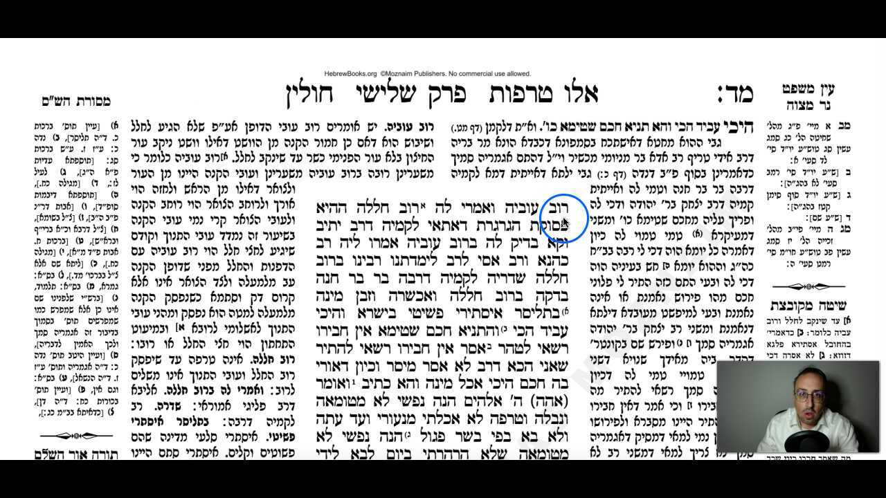 Chullin Daf 44b Daf Yomi Gemara (Talmud) Meseches Chullin Mesechet Chulin Masechet Hullin