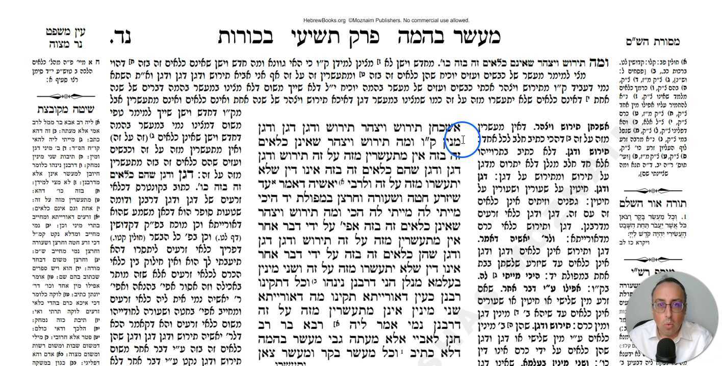 Bechoros Daf 54a Daf Yomi Gemara (Talmud) Meseches Bechoros Mesechet Bechorot Masechet Behorot