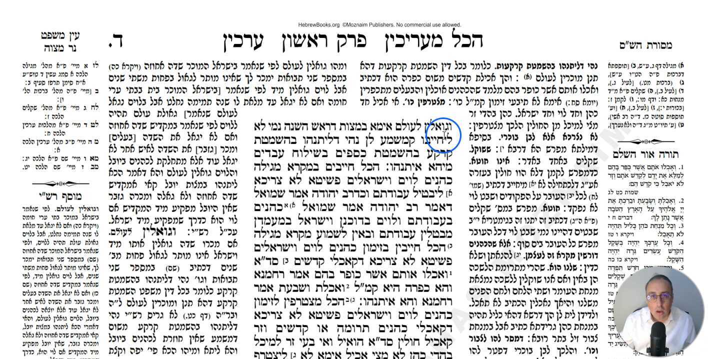 Arachin Daf 4a Daf Yomi Gemara (Talmud) Meseches Arachin Mesechet Erchin Masechet Arakhin