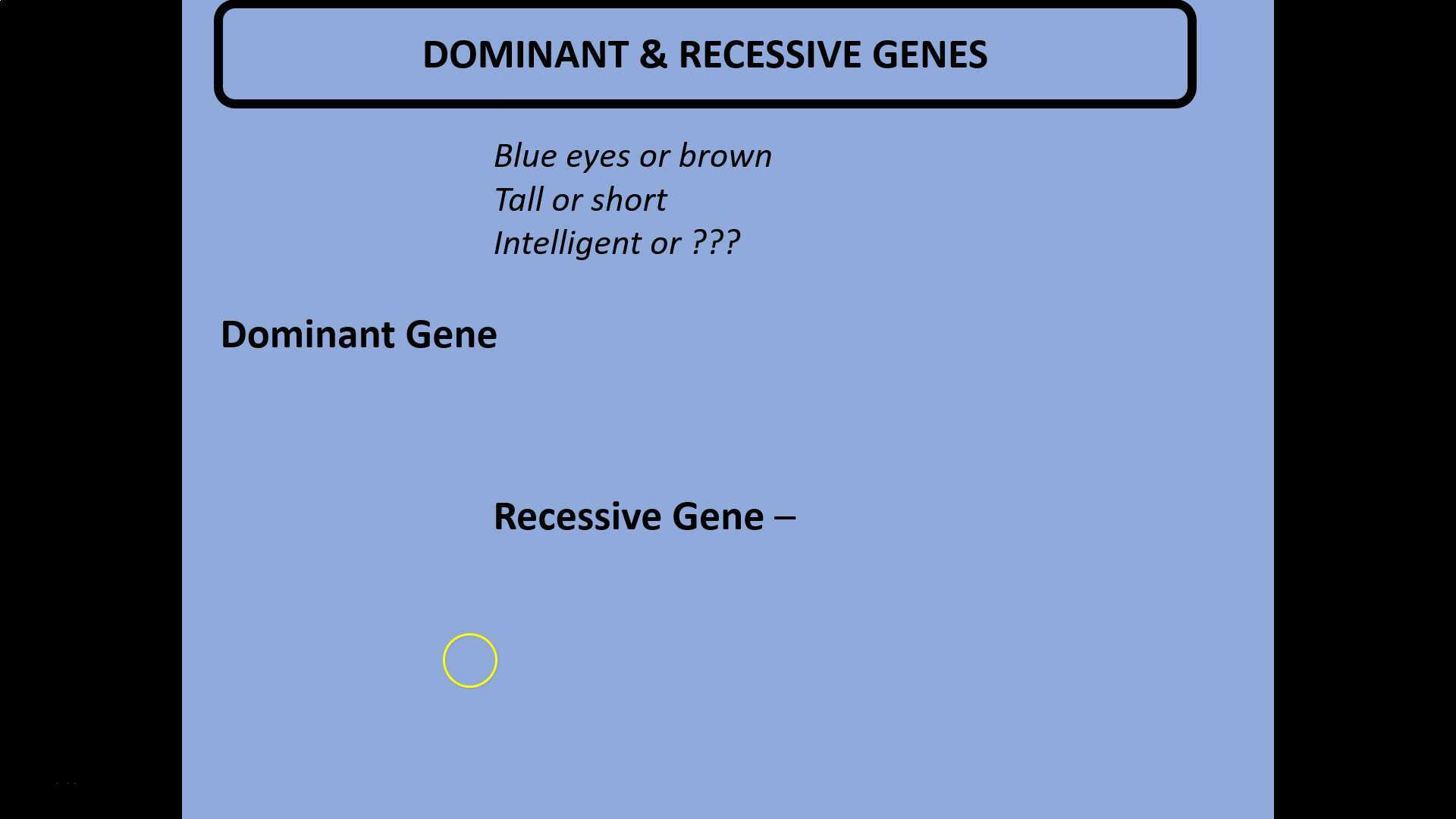 Dominant & Recessive Genes (and the Mendel Box)