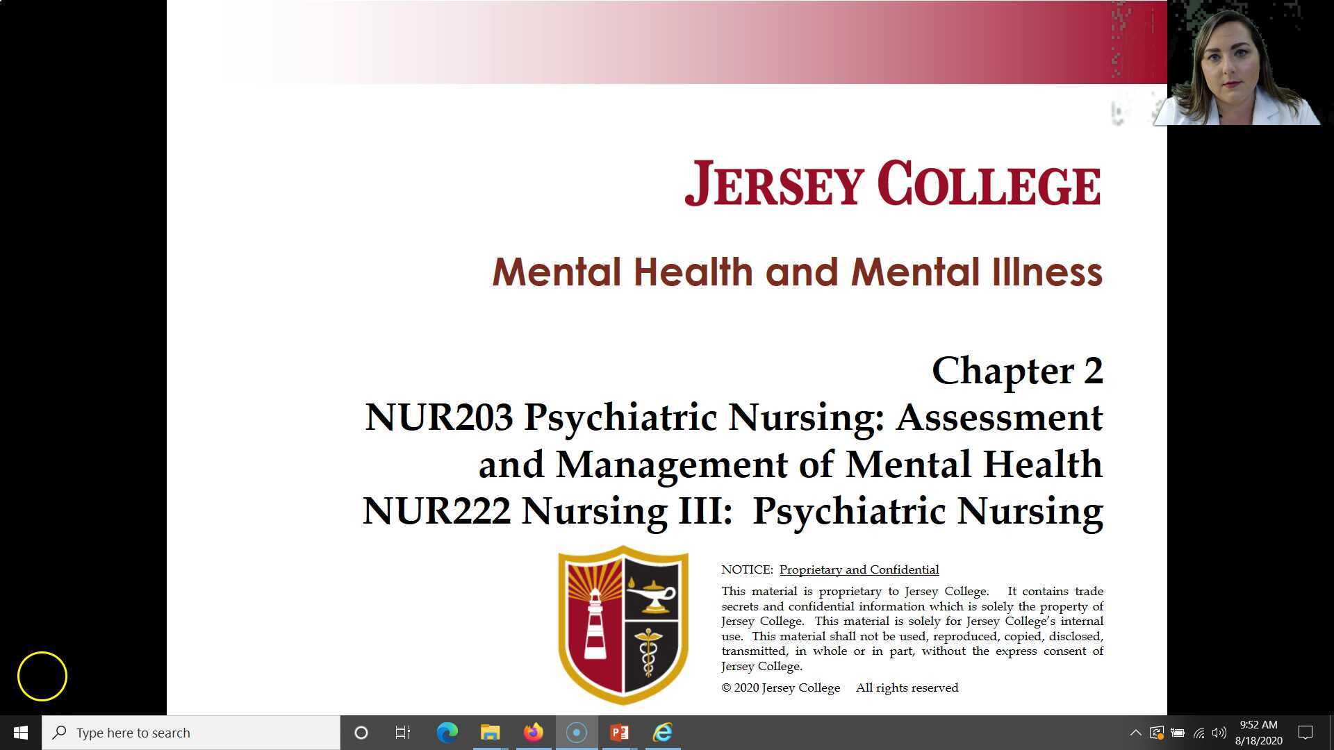 NUR203- Chapter 2 - Mental Health and Mental Illness