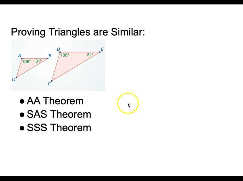 Proving Triangles are Similar