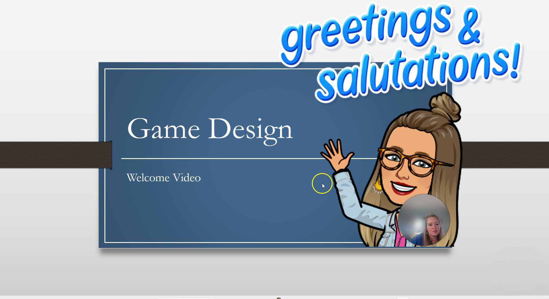 Game Design Welcome Video