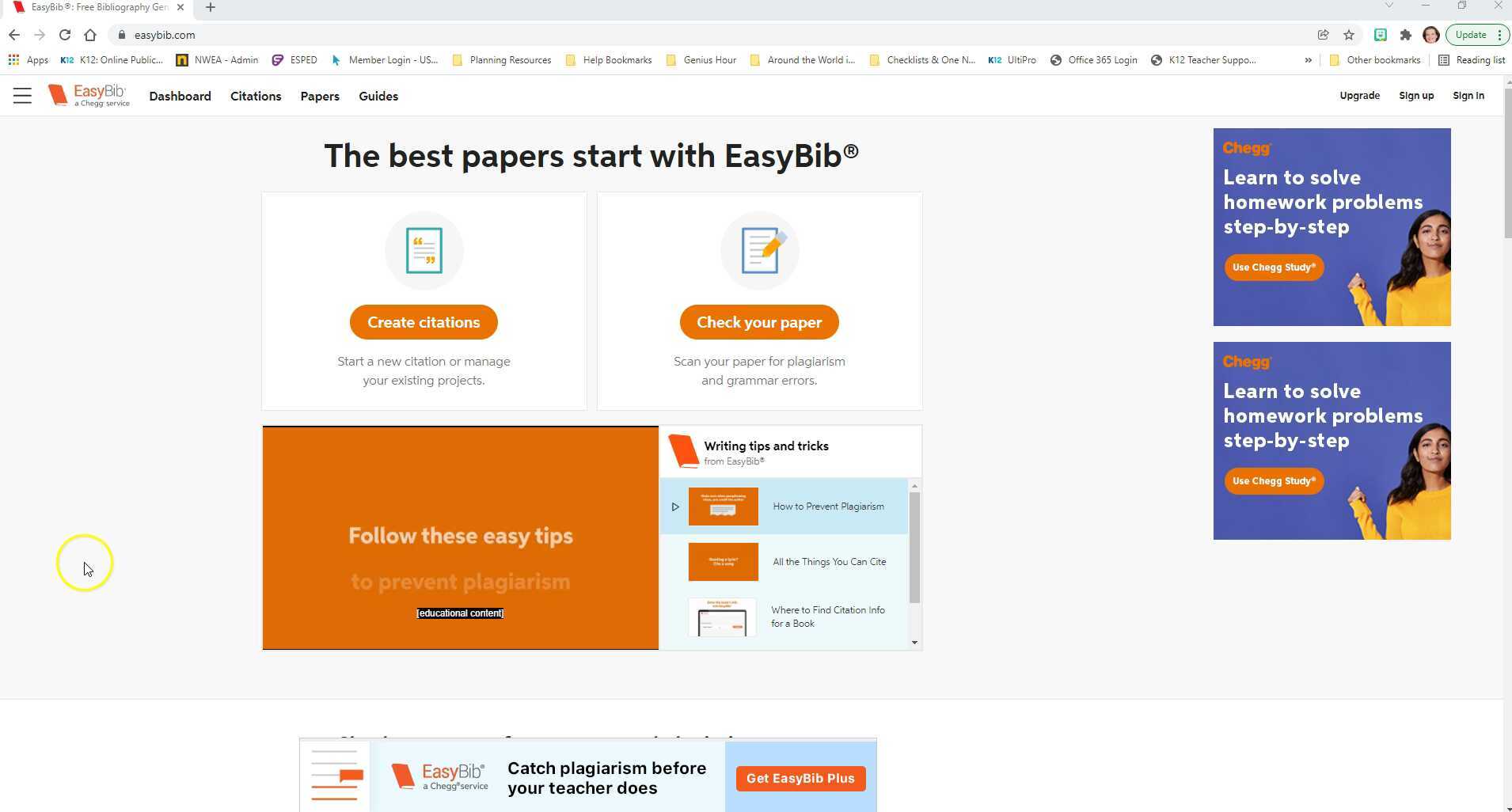 How to Works Cited with EasyBib