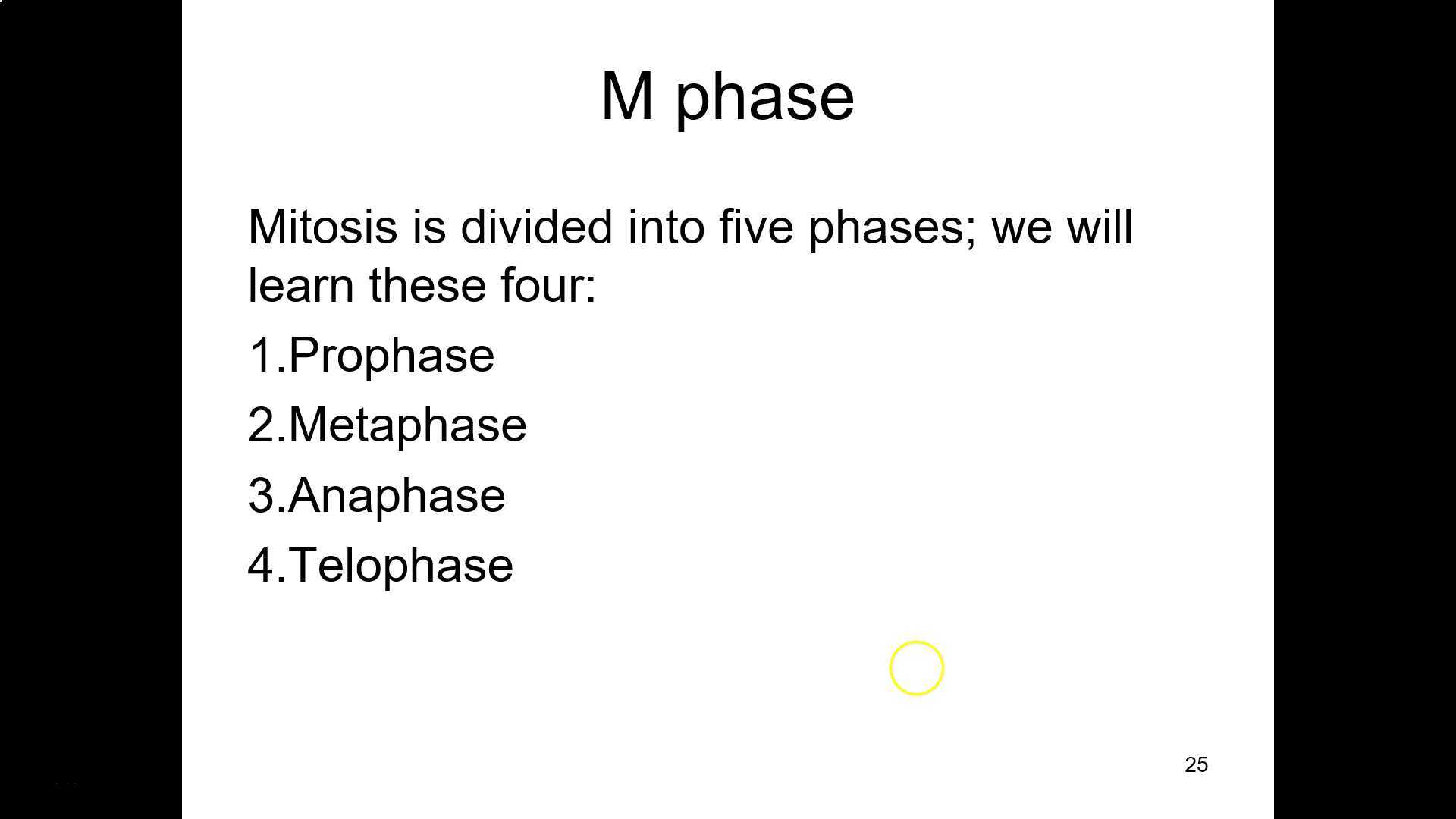 141 Ch. 10 Phases of Mitosis (& Cytokinesis)