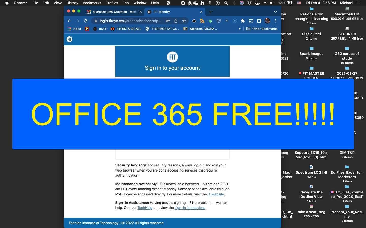 Free Office 365!