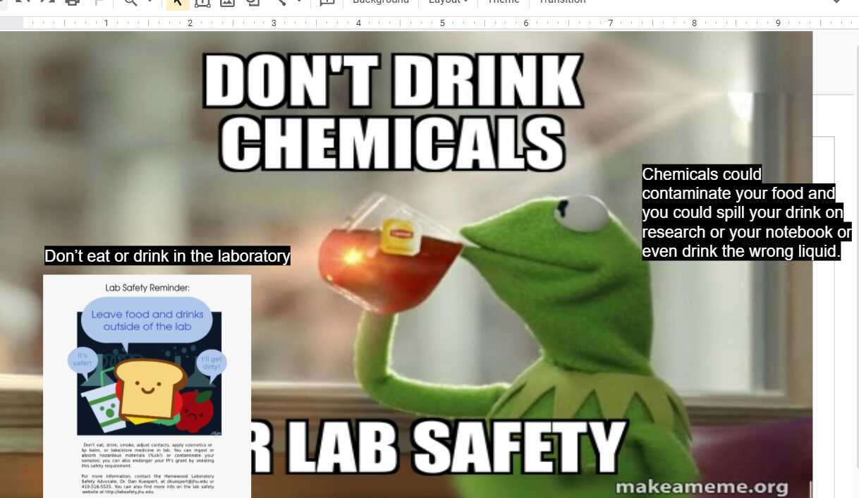Lab Safety Rule Meme Instructions
