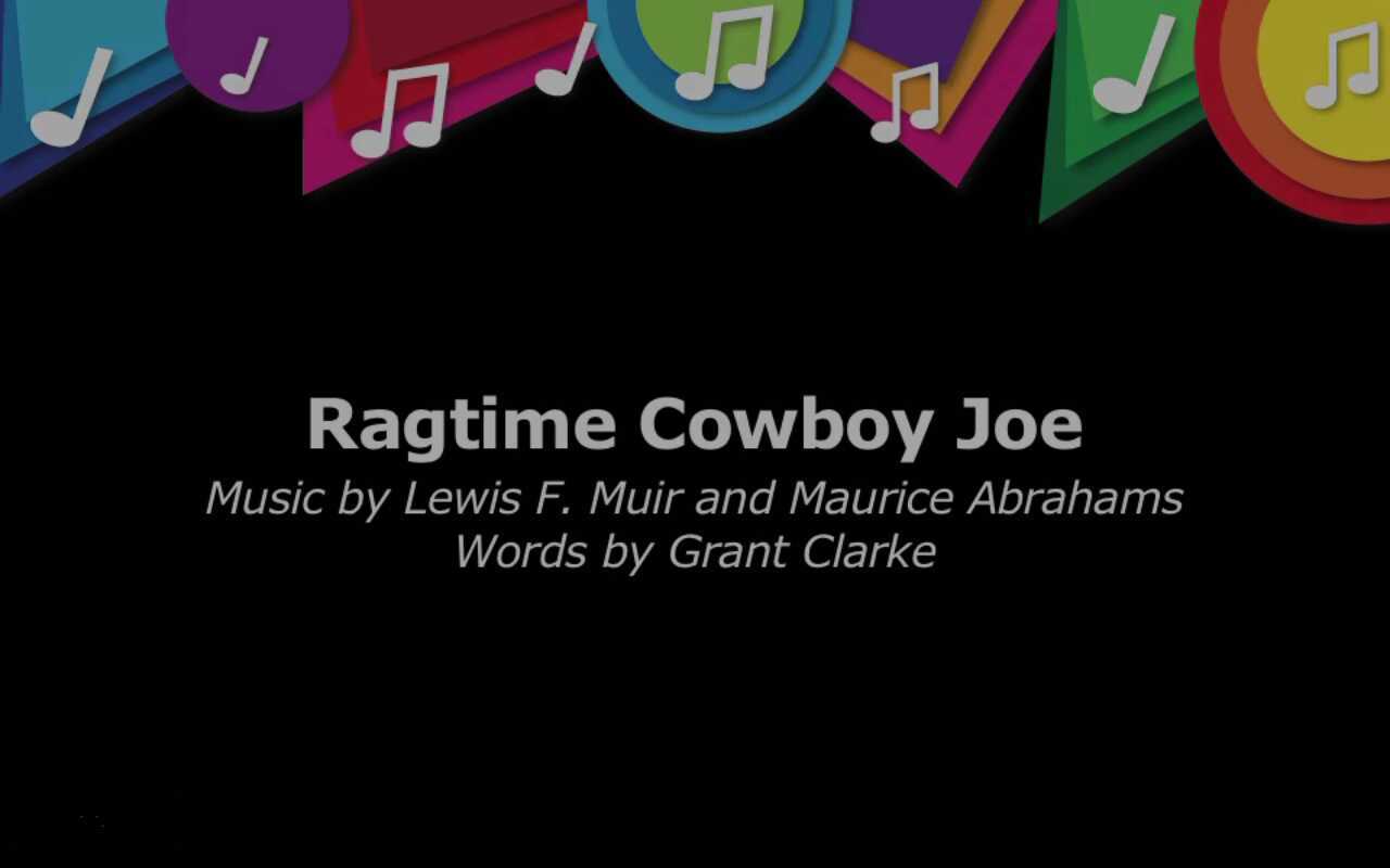 ragtime cowboy joe lyrics