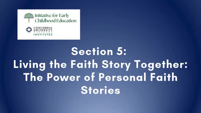 Partnering with Families Through Personal Faith Stories-Pt5