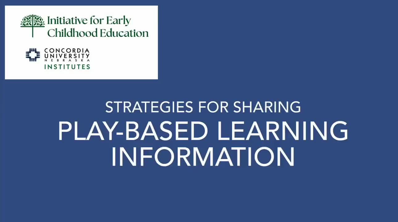 Talking to Families About Play-Based Learning-Pt 4