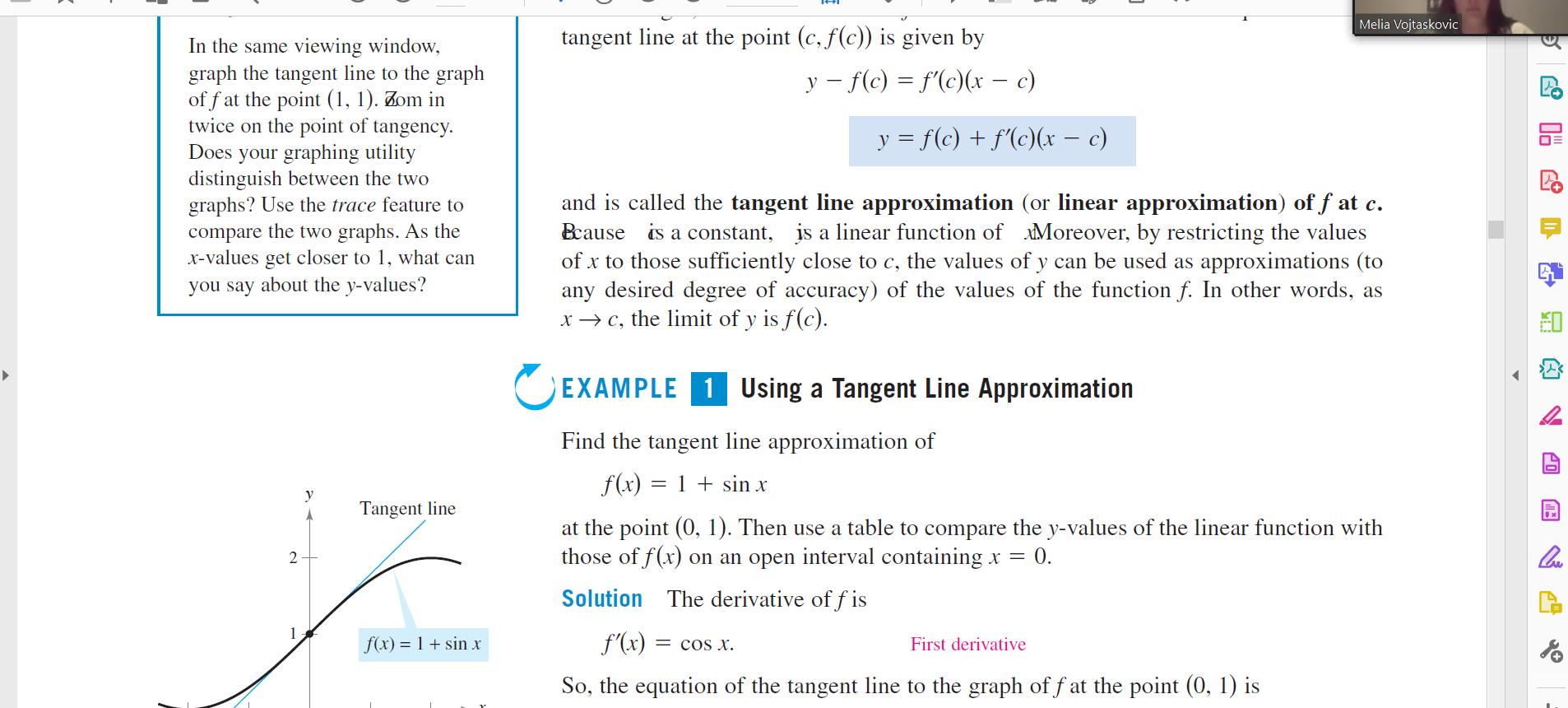 linearization and differentials